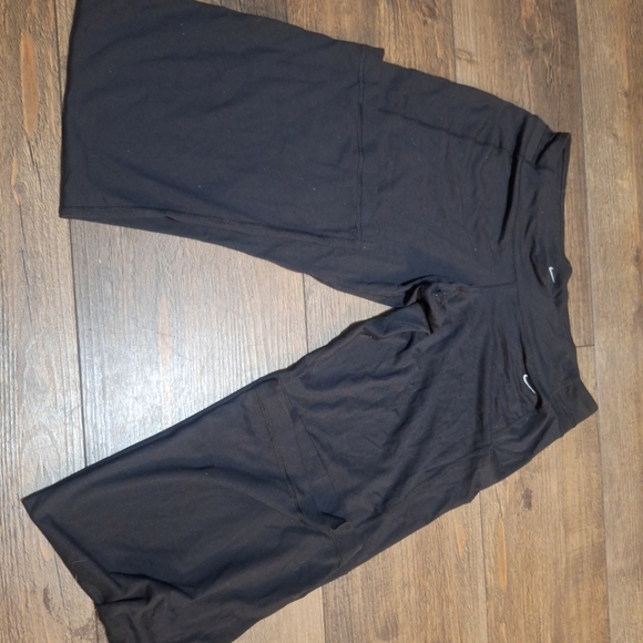 Nike Track Pants Wm Large Dri Fit Black Running Training Joggers - Picture 2 of 2